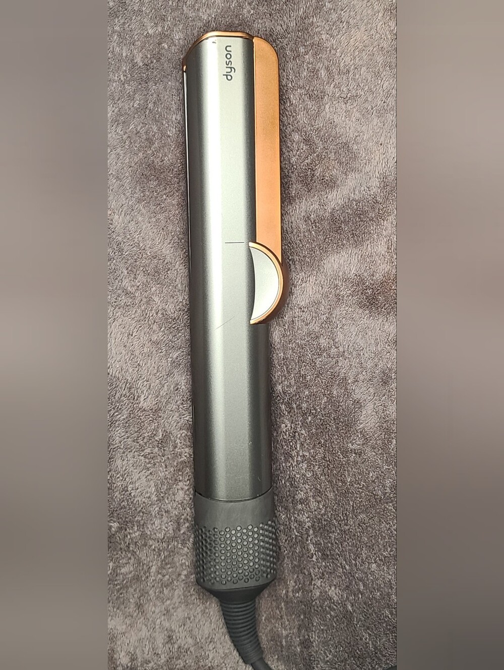 Dyson Airstrait Flat Iron Straightener Ceramic Adjustable Heat Gray Copper